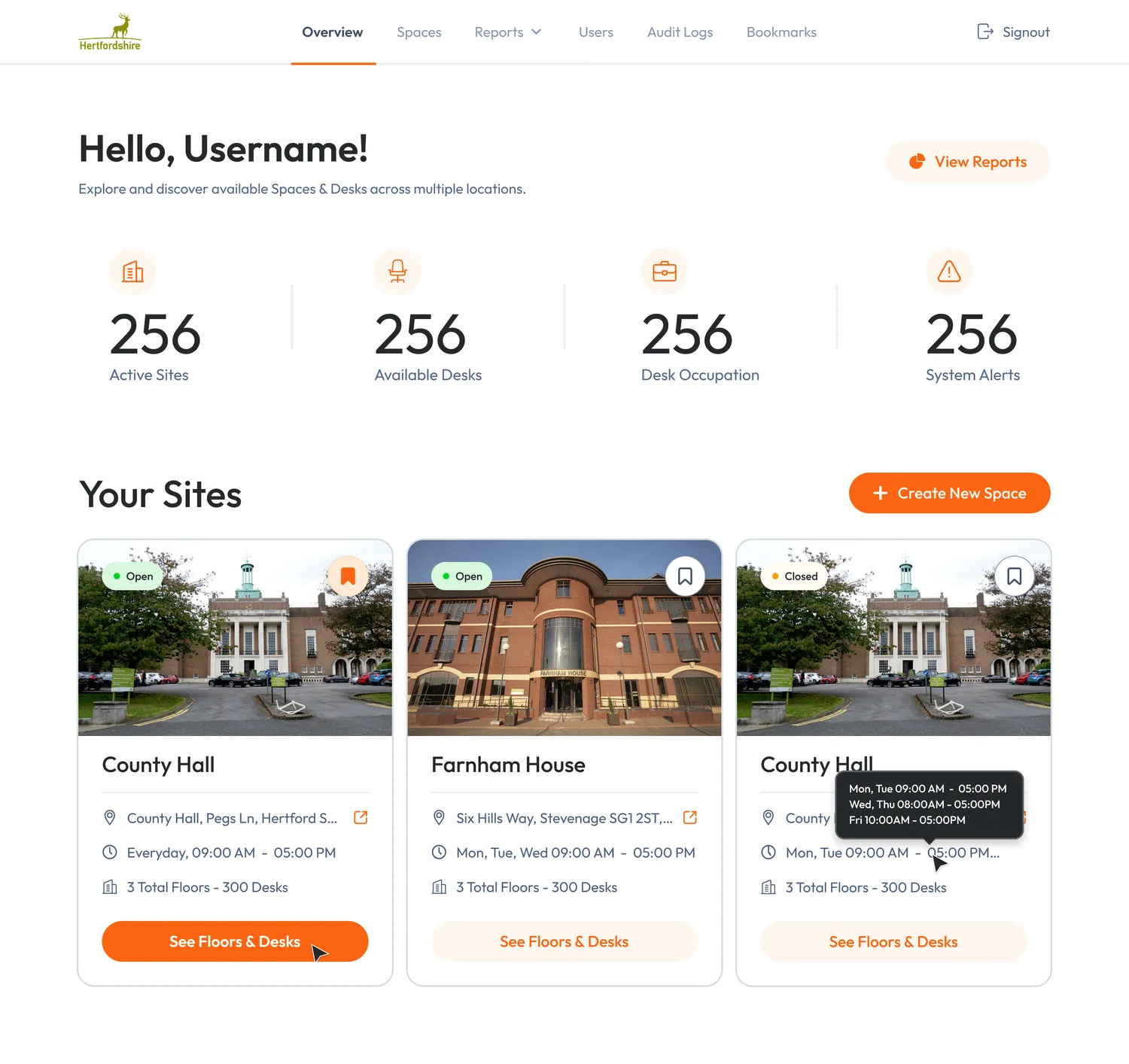 HCC — Desk Occupancy