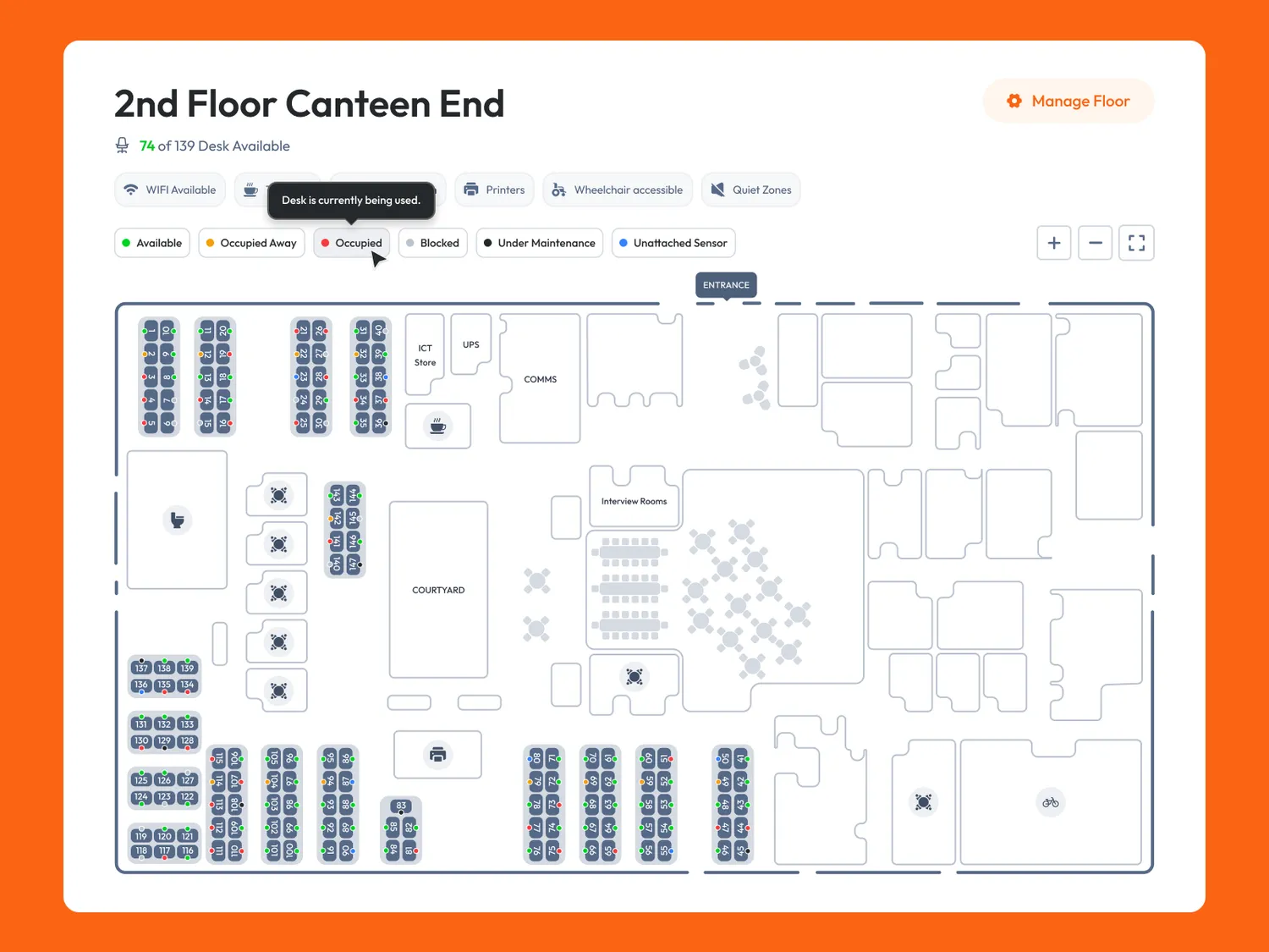 HCC — Desk Occupancy
